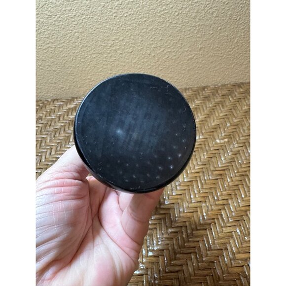 Tall Rounded Edge Art Glass Vase Glossy Black - Picture 5 of 6